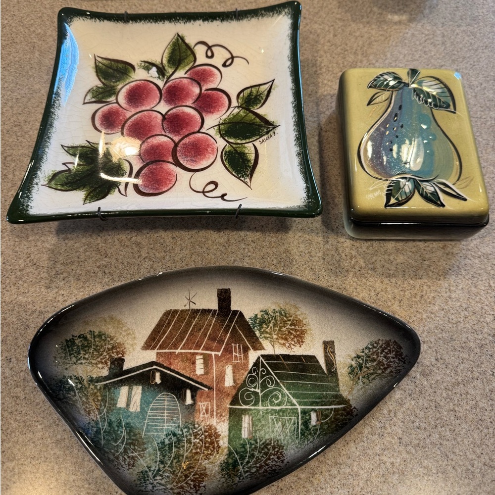 Three Sascha Brastoff items